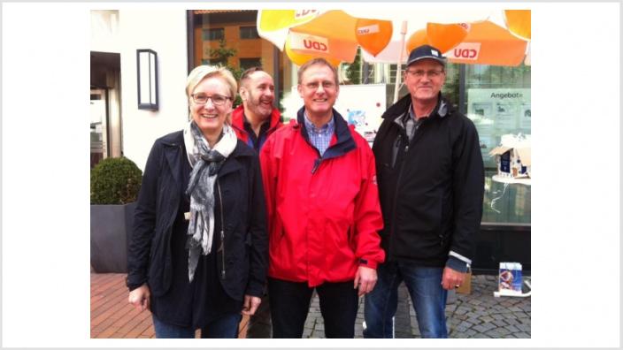 Infostand in der Kieler Straße